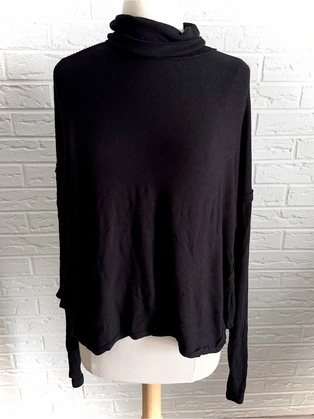 Free People We The Free Alameda Turtleneck Black Size XS